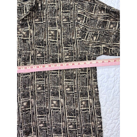 Ivy Crew Classic Mens Abstract Short Sleeve Button Up Collared Shirt size large - Picture 5 of 5